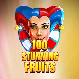 100 Stunning Fruits slot logo by SYNOT Games at Hugo Casino