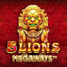 5 Lions Megaways slot logo by Pragmatic Play at Hugo Casino