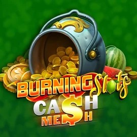 Official Slots logo: Burning Slots Cash Mesh by BF Games at Hugo Casino