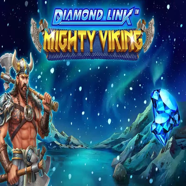 Diamond Link Mighty Viking logo by Greentube at Hugo Casino