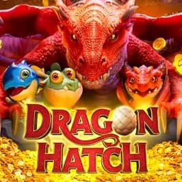 Dragon Hatch logo – Slots by PG Soft at Hugo Casino
