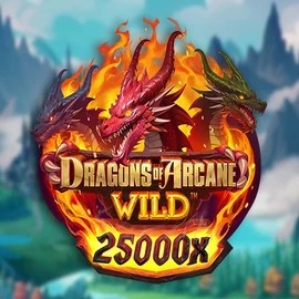 Try Dragons of Arcane Wild slot by Foxium on hugocasinoo.com – logo image
