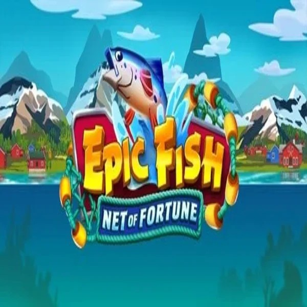 Epic Fish Net of Fortune slot logo by Quickspin at Hugo Casino