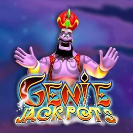 Jackpots logo of Genie Jackpots from Blueprint Gaming at Hugo Casino