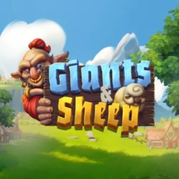 Giants and Sheep online game logo by Relax Gaming on hugocasinoo.com