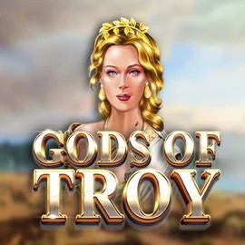 Official Slots logo: Gods of Troy by Red Tiger Gaming at Hugo Casino