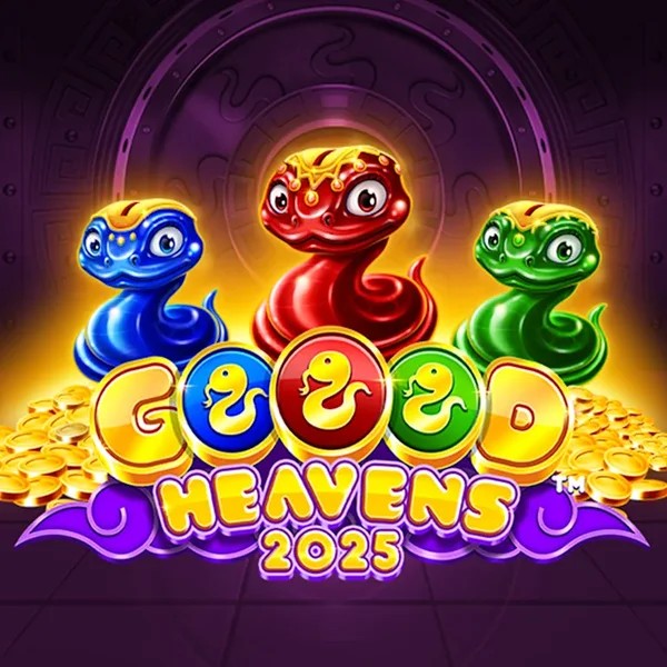 Slots logo of Goood Heavens from Rarestone Gaming at Hugo Casino