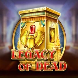 Official Slots logo: Legacy of Dead by Play'n GO at Hugo Casino