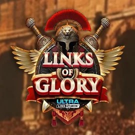 Official Slots logo: Links of Glory by Slingshot Studios at Hugo Casino