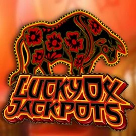 Official Jackpots logo: Lucky Ox Jackpots by Rival at Hugo Casino
