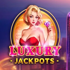 Luxury Jackpots slot logo by Triple Cherry at Hugo Casino