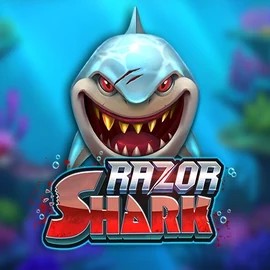 Razor Shark online game logo by Push Gaming on hugocasinoo.com