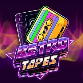 Retro Tapes slot logo by Push Gaming at Hugo Casino
