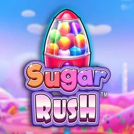 Sugar Rush online game logo by Pragmatic Play on hugocasinoo.com