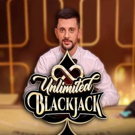 Unlimited Blackjack logo – Live Casino by Ezugi at Hugo Casino